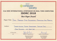 ISORC 2018 Award